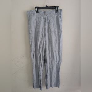 Kenar Blue Linen Pants Size 6